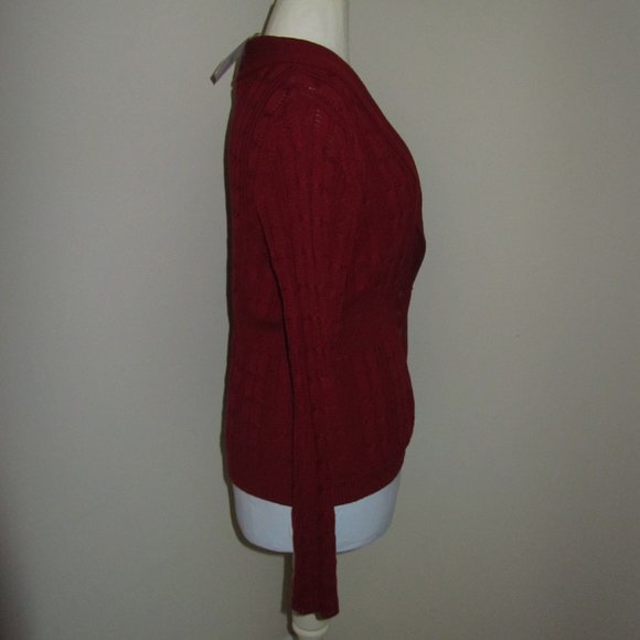 Women's Croft & Barrow Berry Wine Sweater Size Large NWT-$50.00 - Picture 4 of 7